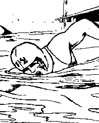 Man Swimming
